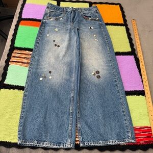 BDG Jaya Embellished Baggy Boyfriend Jeans Pants Urban Outfitters womens 30x30